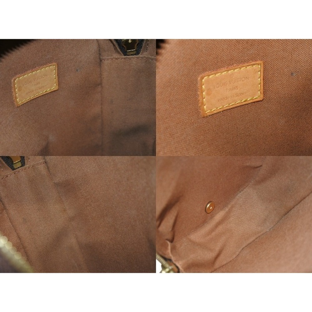 LOUIS VUITTON Monogram Leather Brown Pochette Ganju Body Bag Brown - Picture 9 of 9